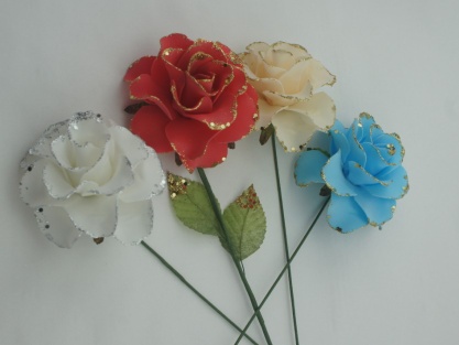 Artificial PE Rose Flower