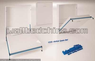 vertical queen size wallbed