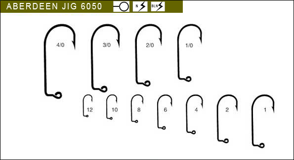 aberdeen jig hooks 6050-Terminal fishing tackle/high carbon steel fishing hooks