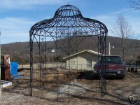 Wrought iron hand forged victoria gazebo