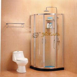 Quadrant shower enclosure