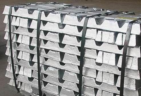 Zinc ingot in the factory