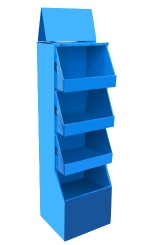 Trapeziform Display, Corrugated POP display