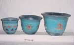 Pottery flower pots