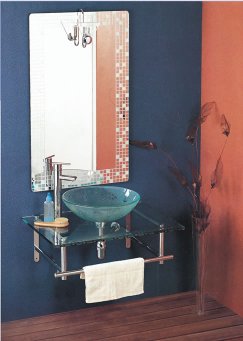 Glass washbasin