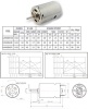 550/555 micro DC electric motor