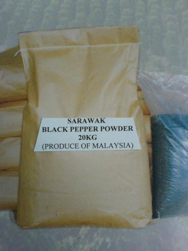 20KG Best Grade 100% Sarawak Black Pepper Powder (Ground)