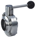 Sanitary Stainless Steel Welded Butterfly Valve