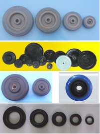 RUBBER CASTER WHEEL