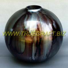 ASH BALCK BEAD BALL VASE