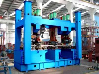 H beam welding assembly straightening line