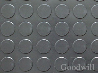 Round stud rubber floor