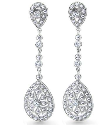 925 Sterling Silver Jewelry - Chandelier Earrings