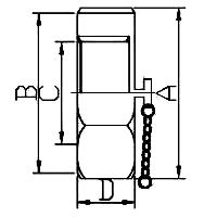 RJT-13BH Blank Hex. Nut