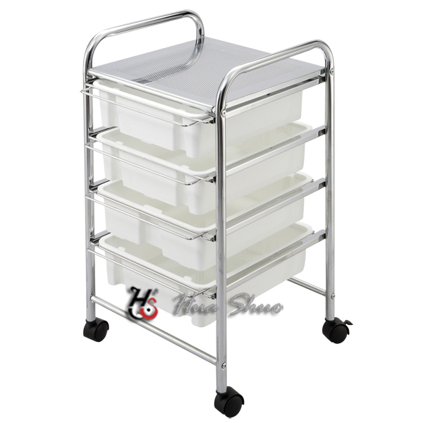 4 Shelves Office Trolley