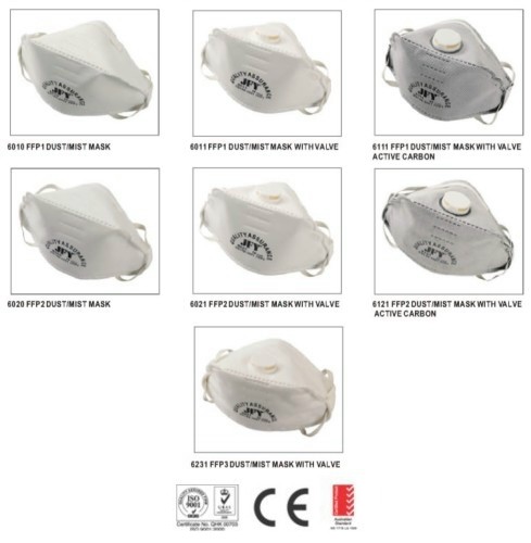 6010 FFP1 HORIZONTAL FOLD FLAT DUST/MIST MASK