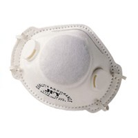 7111 FFP1 ACTIVE CARBON DUST/MIST MASK WITH 2 VALVE