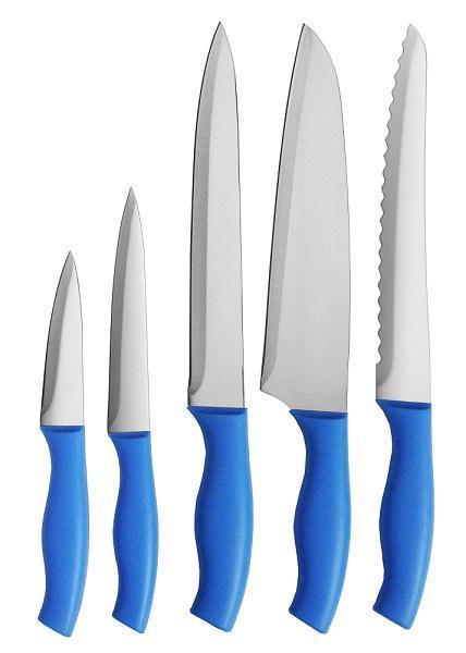 5-pc Kitchen Knife Set | Plastic Handle | Weight Added